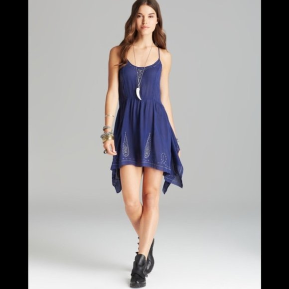 Free People Dresses & Skirts - Free People Embroidered Meadow Slip Dress